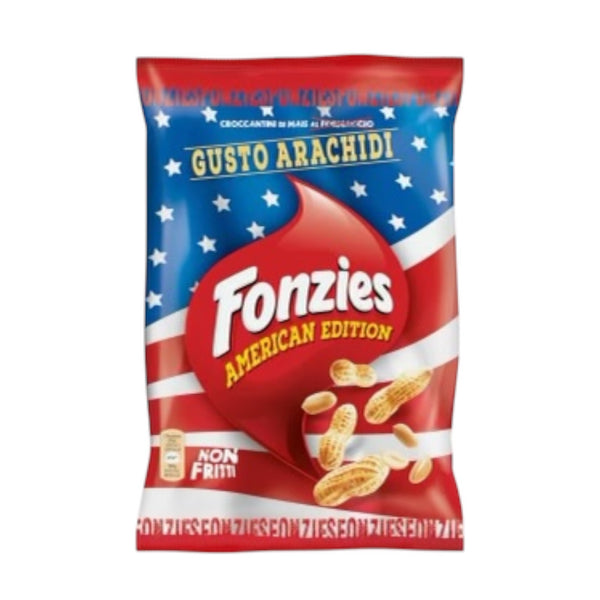 Fonzies American Edition 
Crunchier Corn Peanut Flavour 
Limited Edition 100g