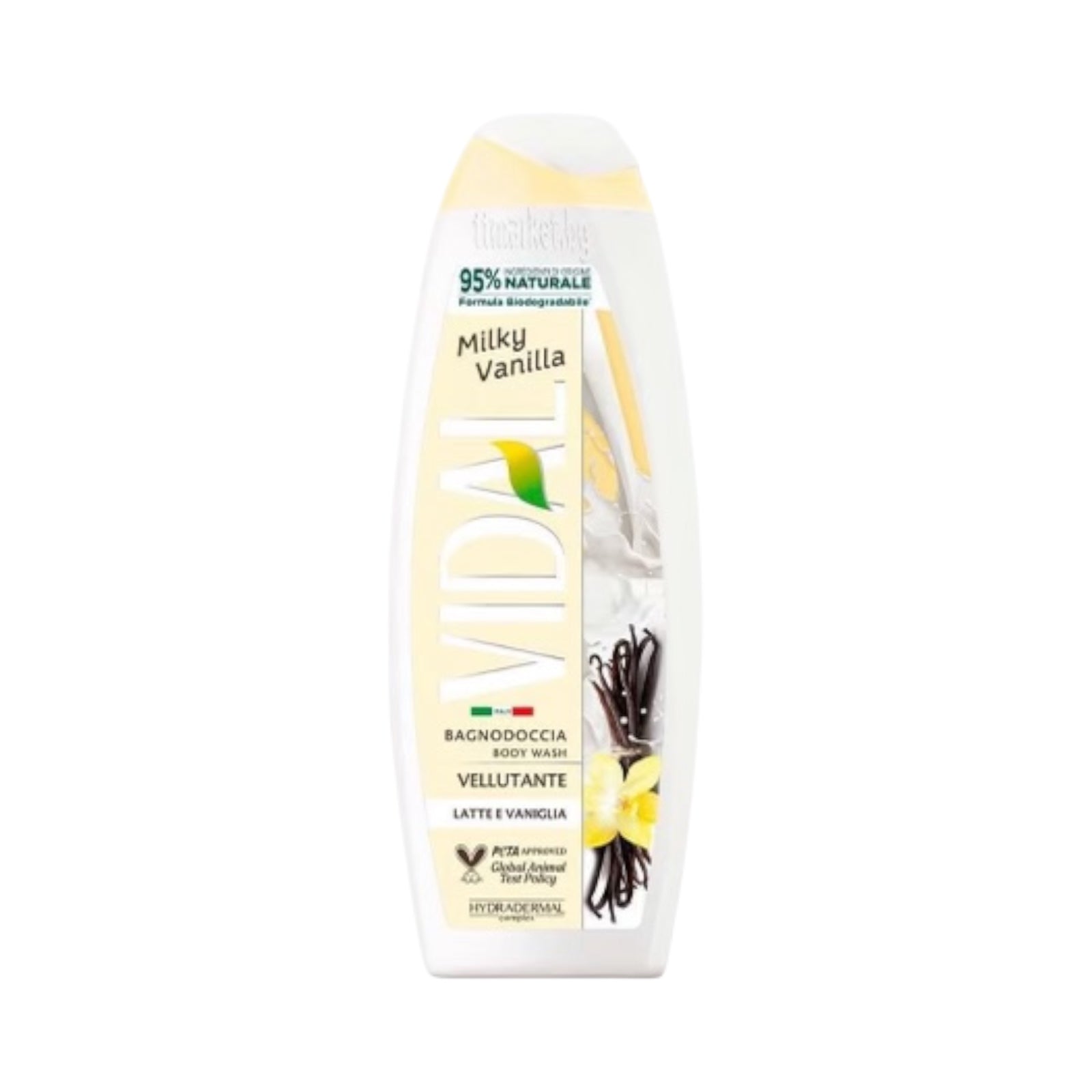 Vidal Body wash Milk Vanilla 
velvety shower gel 500 ml