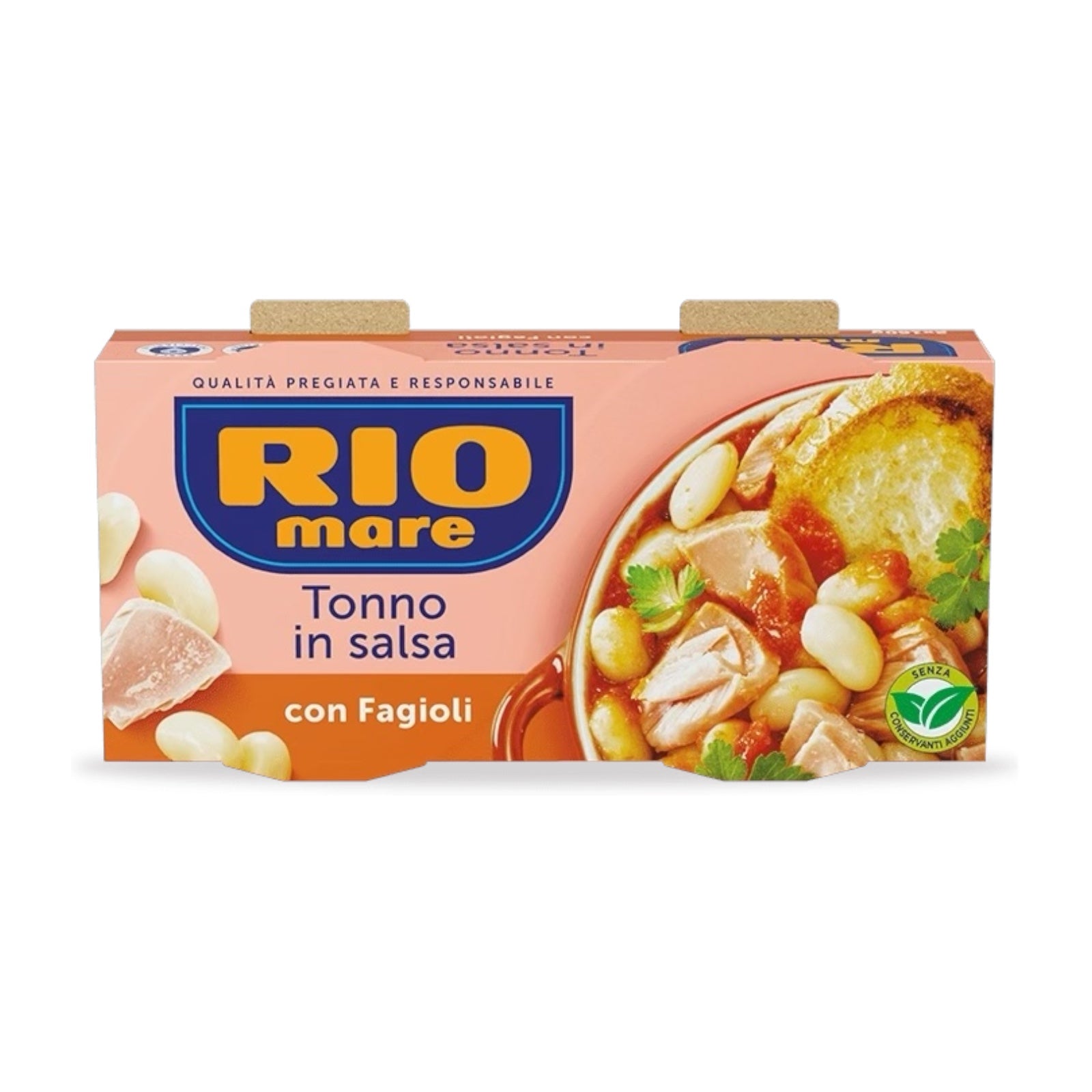 Rio Mare Tonno e Fagioli
With Tuna and Bean in sauce 
2 cans 160 =320g
