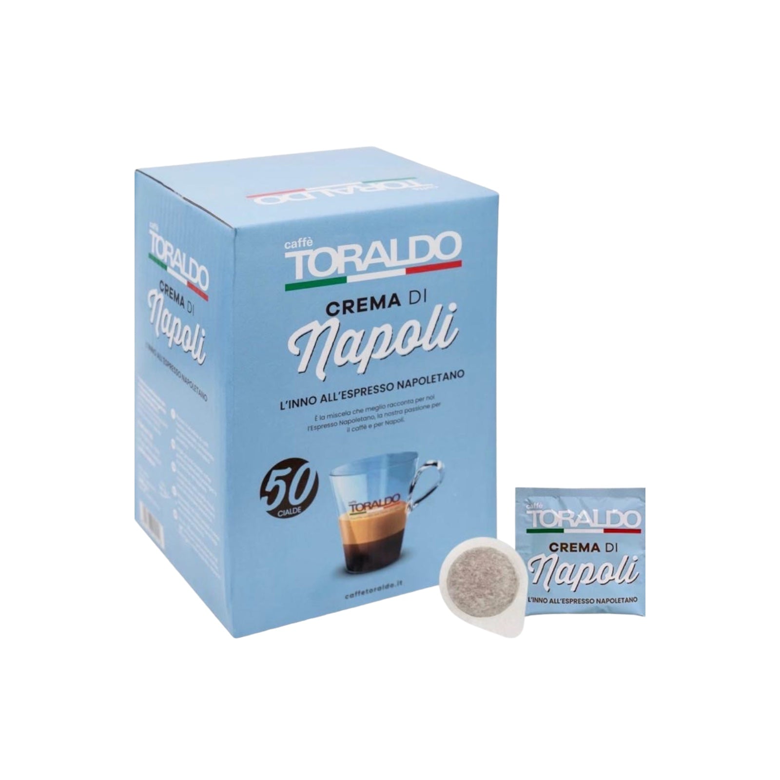 Cialde Caffè Toraldo miscela Crema di Napoli ESE 44 mm (50 pods)
