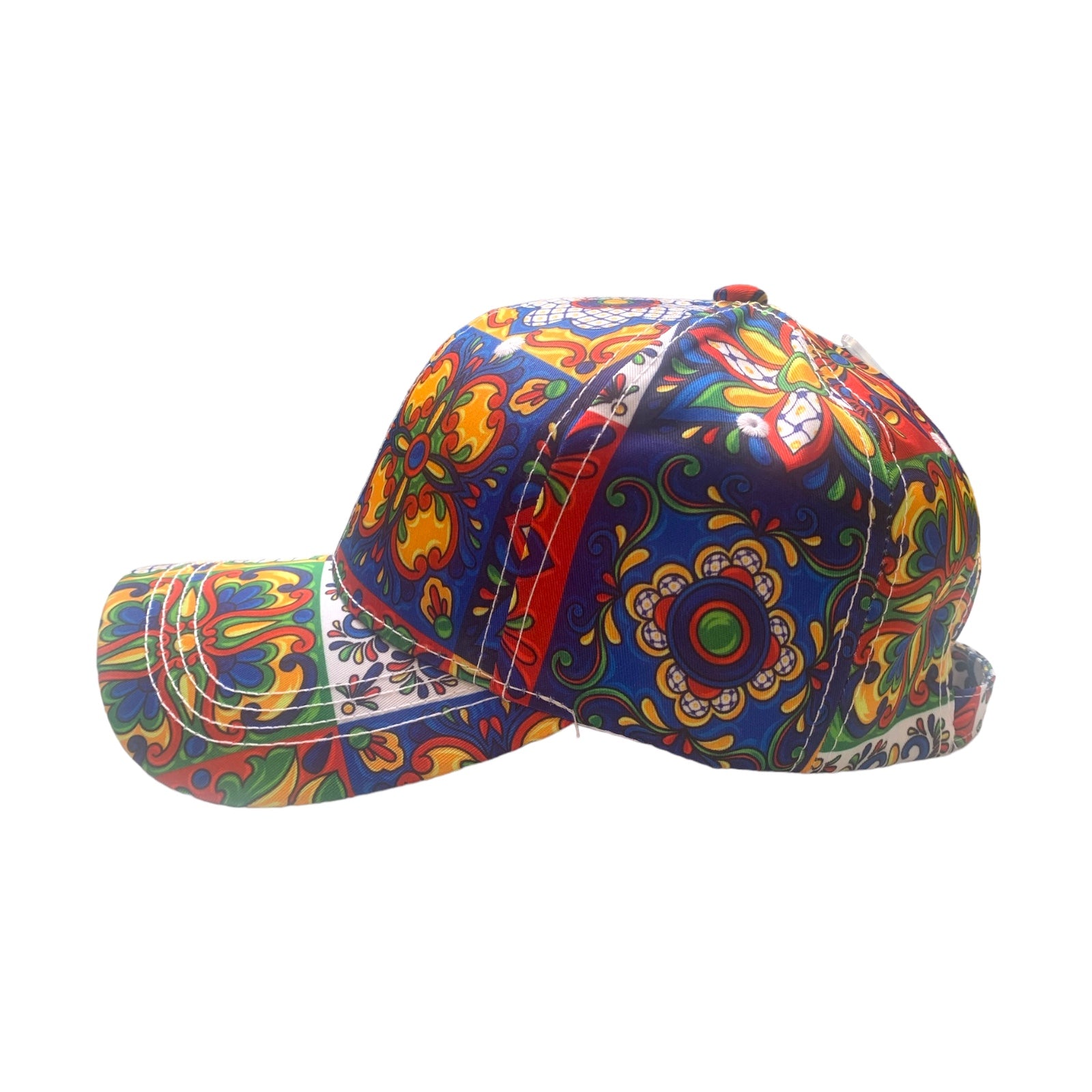 Adjustable Sicilian Baseball Hat - L 10 x 8 in approx