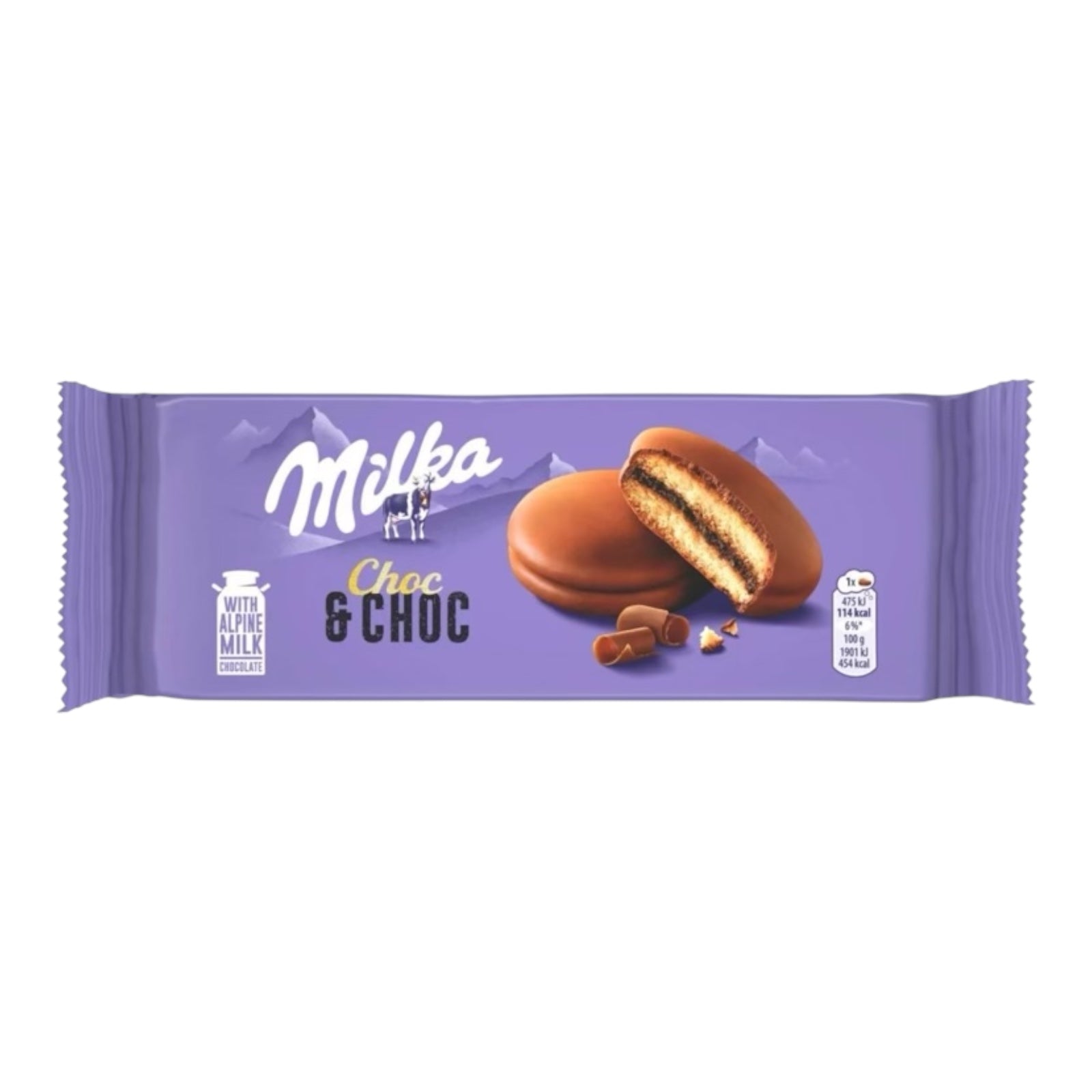 BEST BEFORE JULY/11/25 Milka Choc and Choc Sponge Cake Biscuit 150g