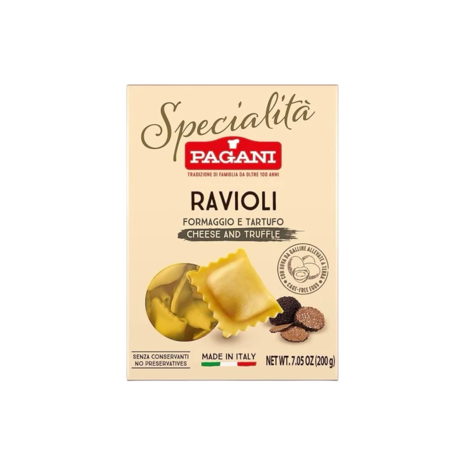 Pagani Ravioli Cheese And Truffle 
200g
