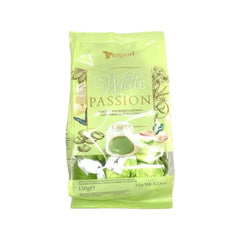 Vergani White Passion Pralines
With Pistachio Cream 120g