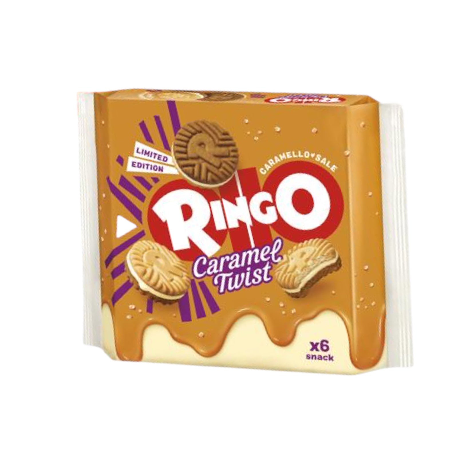 BEST BEFORE APR/06/24 Pavesi Ringo Caramel Twist Limited Edition 165g