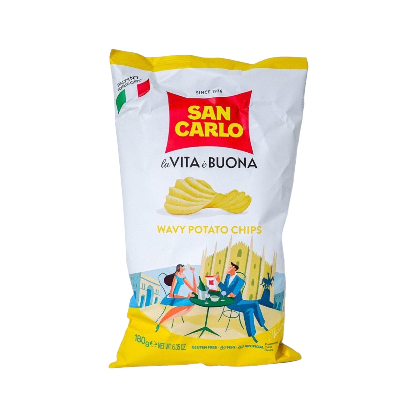 San Carlo Rustica Croccante Wavy Crisps (180g)