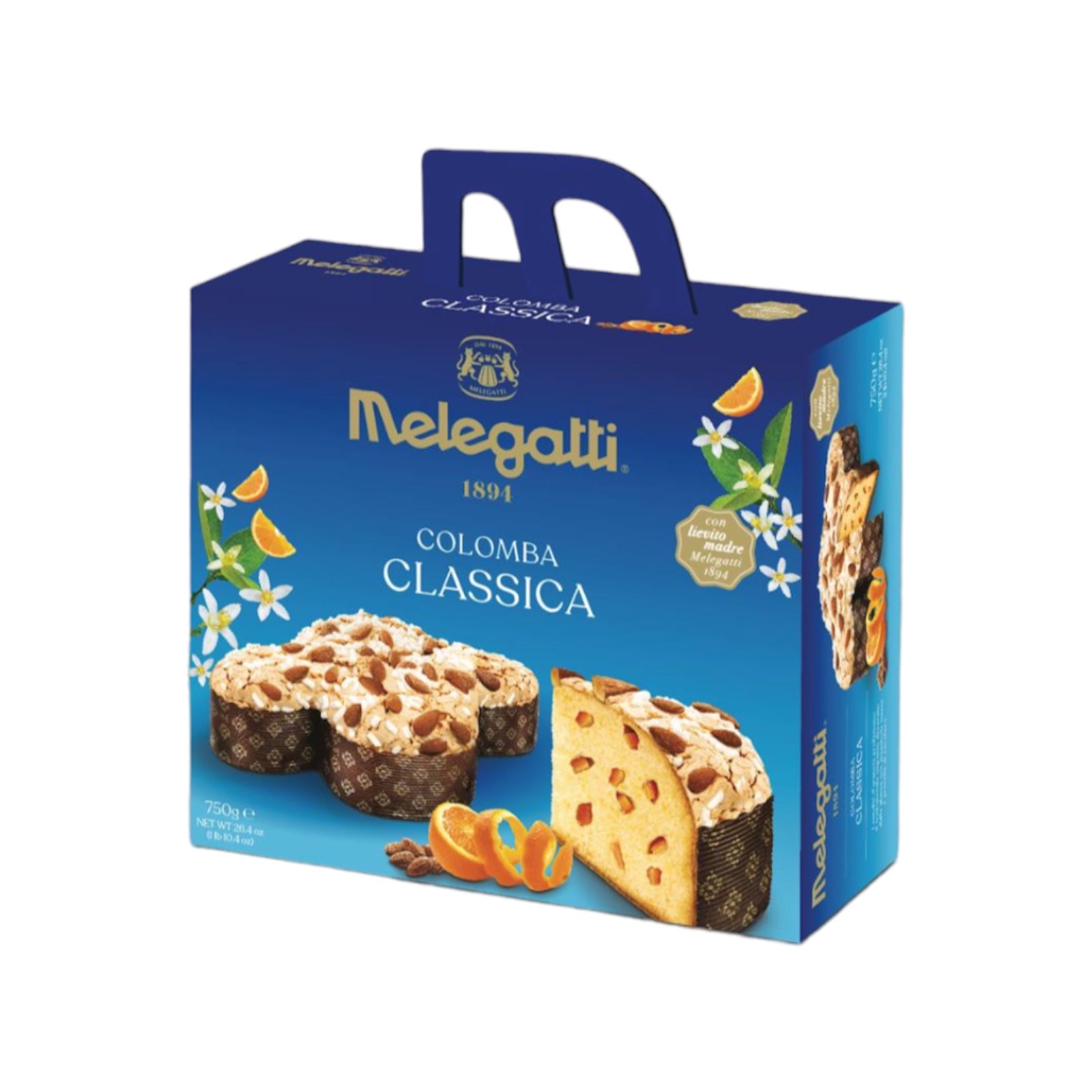 Classic Colomba With Almonds & Orange Peel By Melegatti 2.2lb