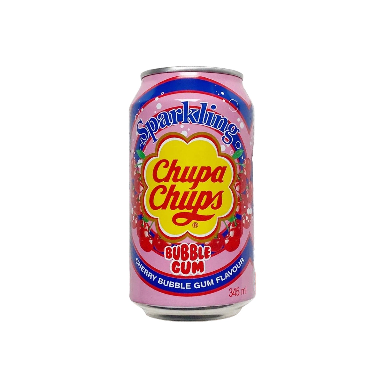 Chupa Chups Sparkling Cherry Bubble Gum Soda (Can) 345ml (Chupa Chups)