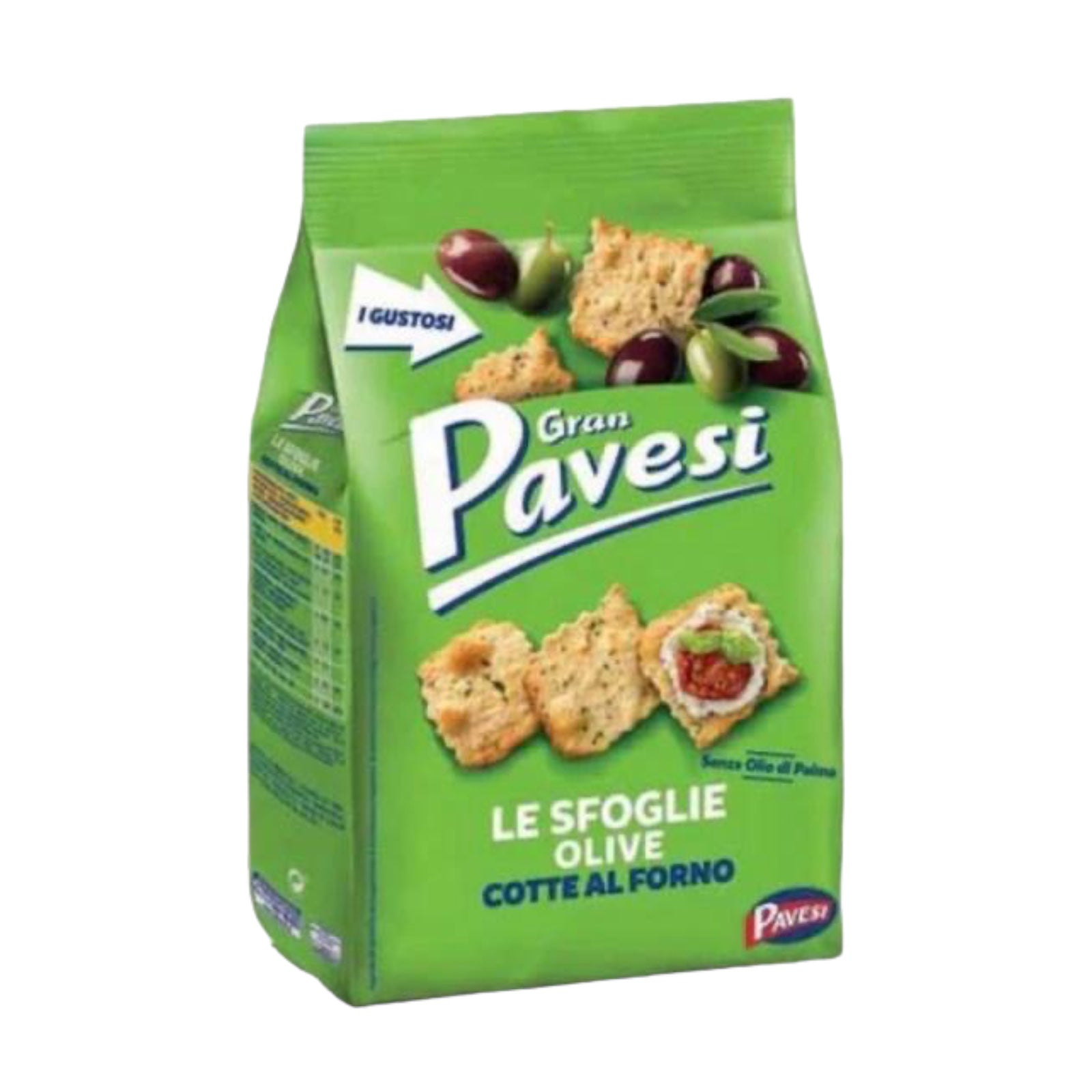 BEST BEFORE APRIL/23/24 Gran Pavesi Crunchy Olives Sfoglie 160gr