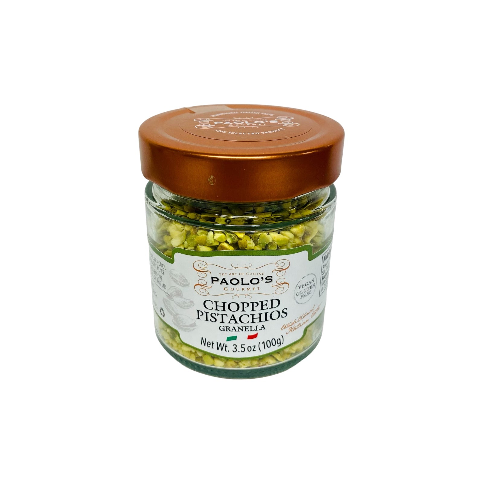 Chopped Pistachios; Granella Di Pistacchio by Paolo’s 100g