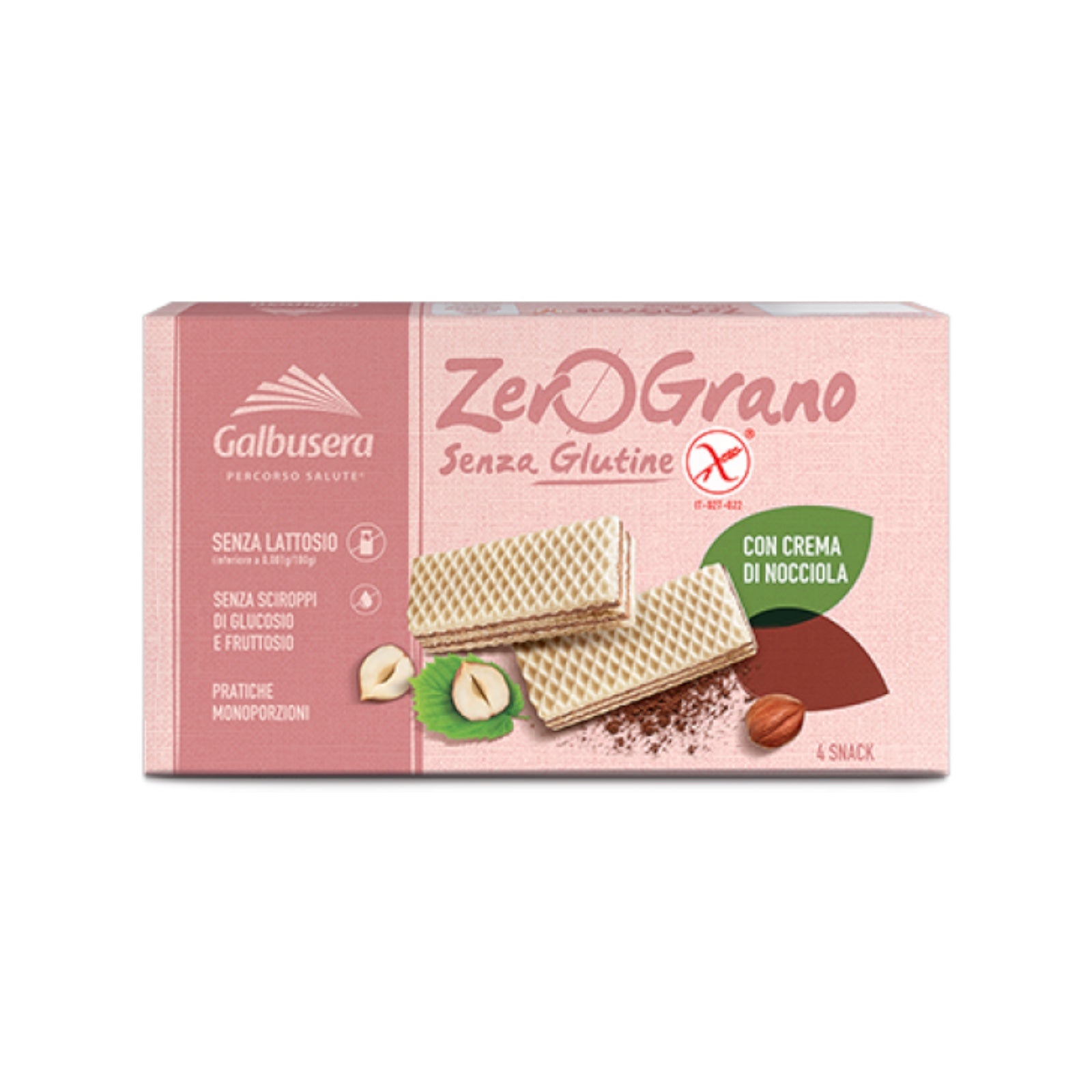 Galbusera ZeroGrano Wafers With Hazelnut Cream 180g