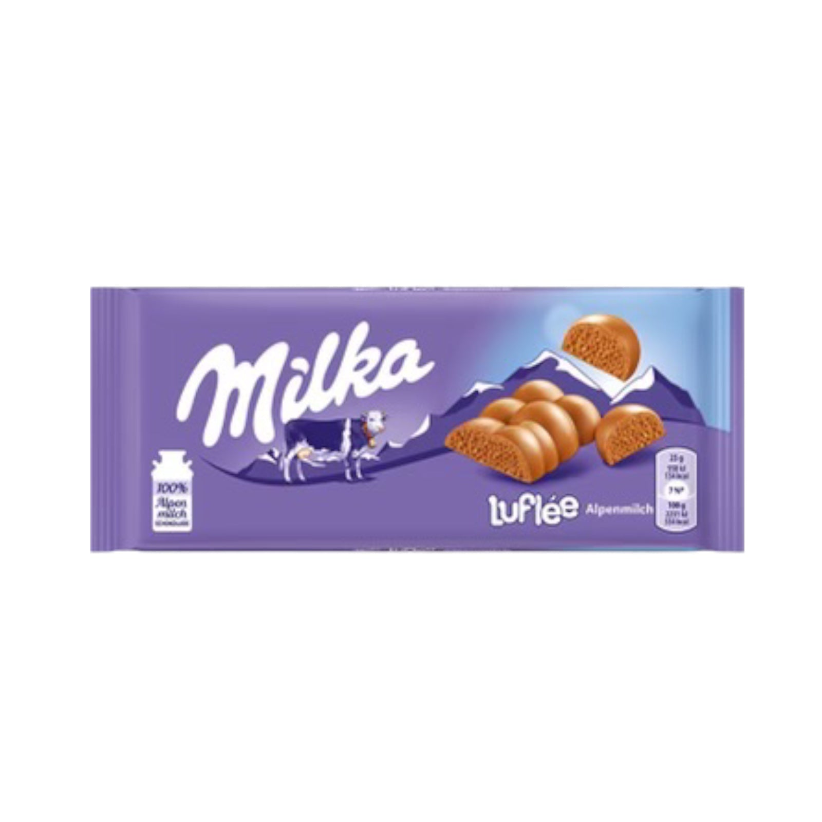 Milka Luflee Chocolate Bar 100g/3.52oz.