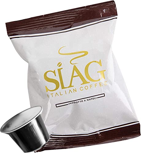 SIAG ITALIAN COFFEE 100 Coffee Pods Pack - Capsules compatible with Nespresso Original Machines -50% Arabica 50% Robusta - Blended and Roasted in Italy
