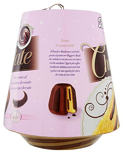 Bauli: "Chocolate" Pandoro Christmas cake, With Chocolate Cream 26.4 Ounces (750g)
