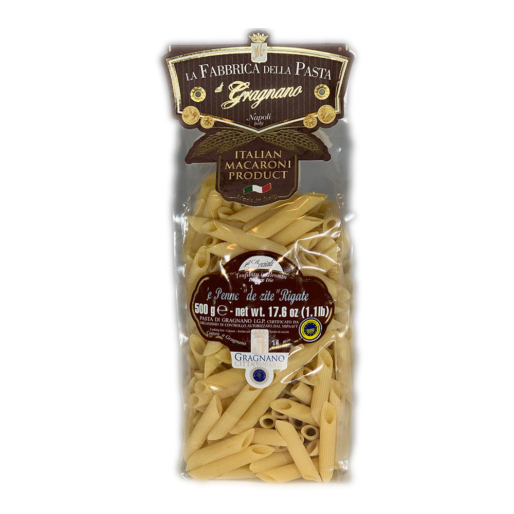 ‘e penne de zite rigate 1.1lb by La Fabbrica Della Pasta