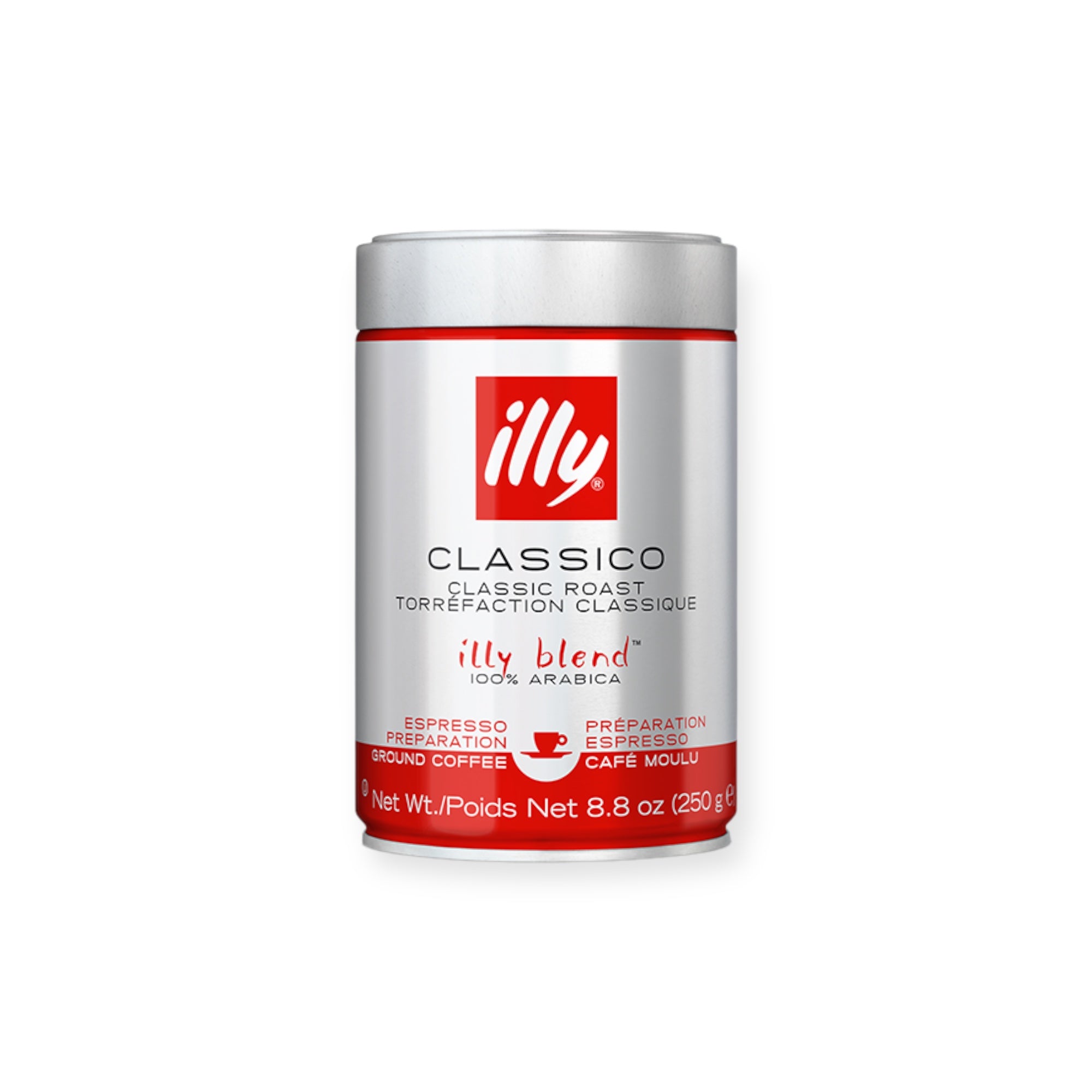 Illy Classic Ground Coffee Gor Espresso 250g