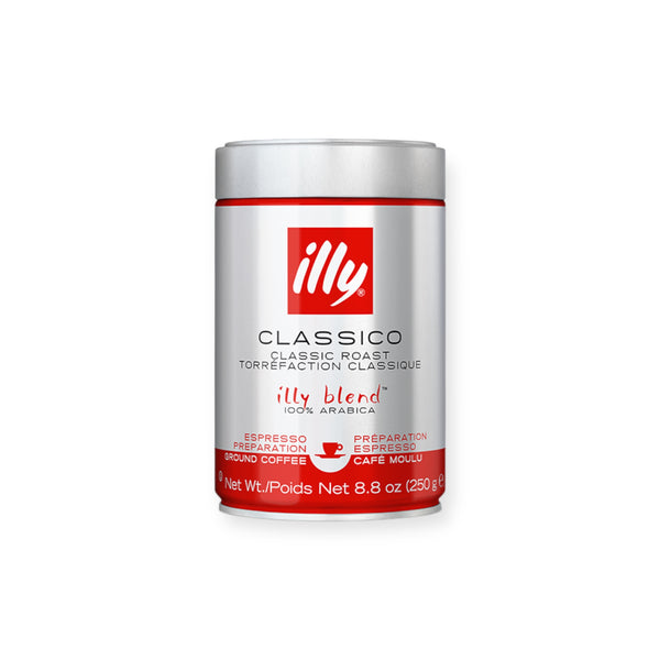 Illy Classic Ground Coffee Gor Espresso 250g