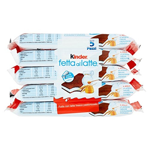 Kinder Fetta al latte 5 snacks