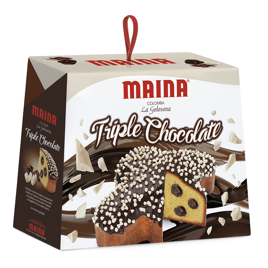 Colomba Maina la Golosona Triple Chocolate Easter