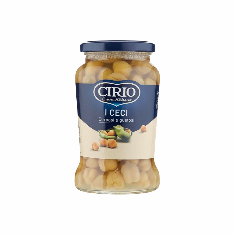 Cirio Chickpeas, Ceci Beans, Glass jar 370g