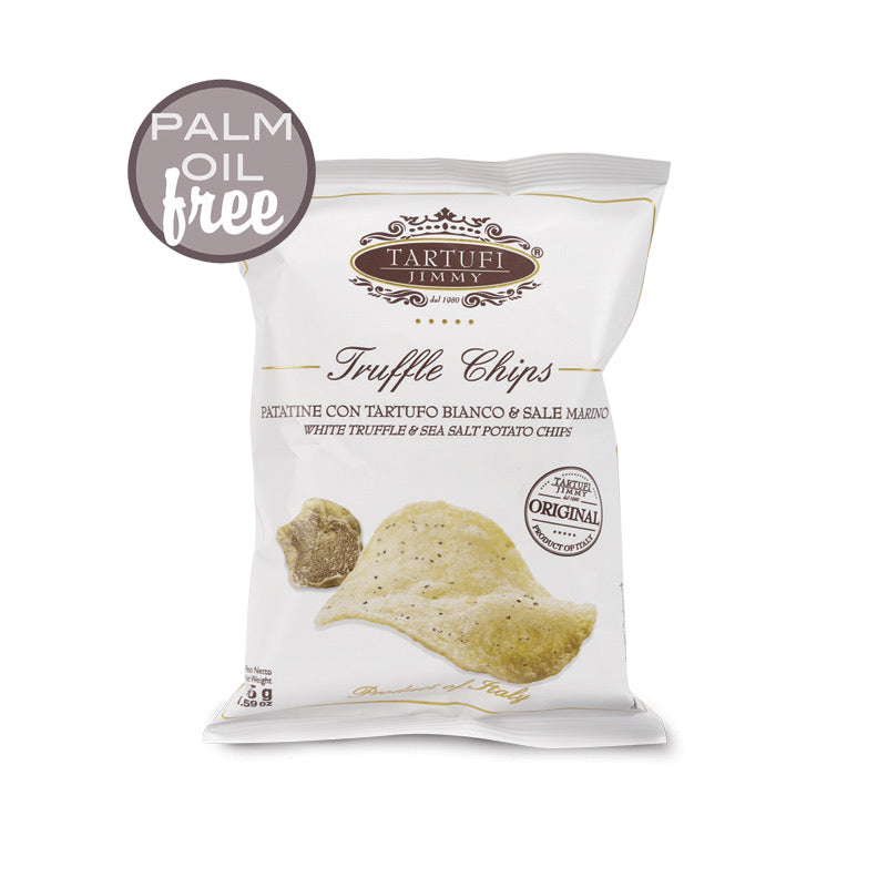 Truffle chips, white truffle & sea salt potato chips, Tartufi Jimmy, 45g