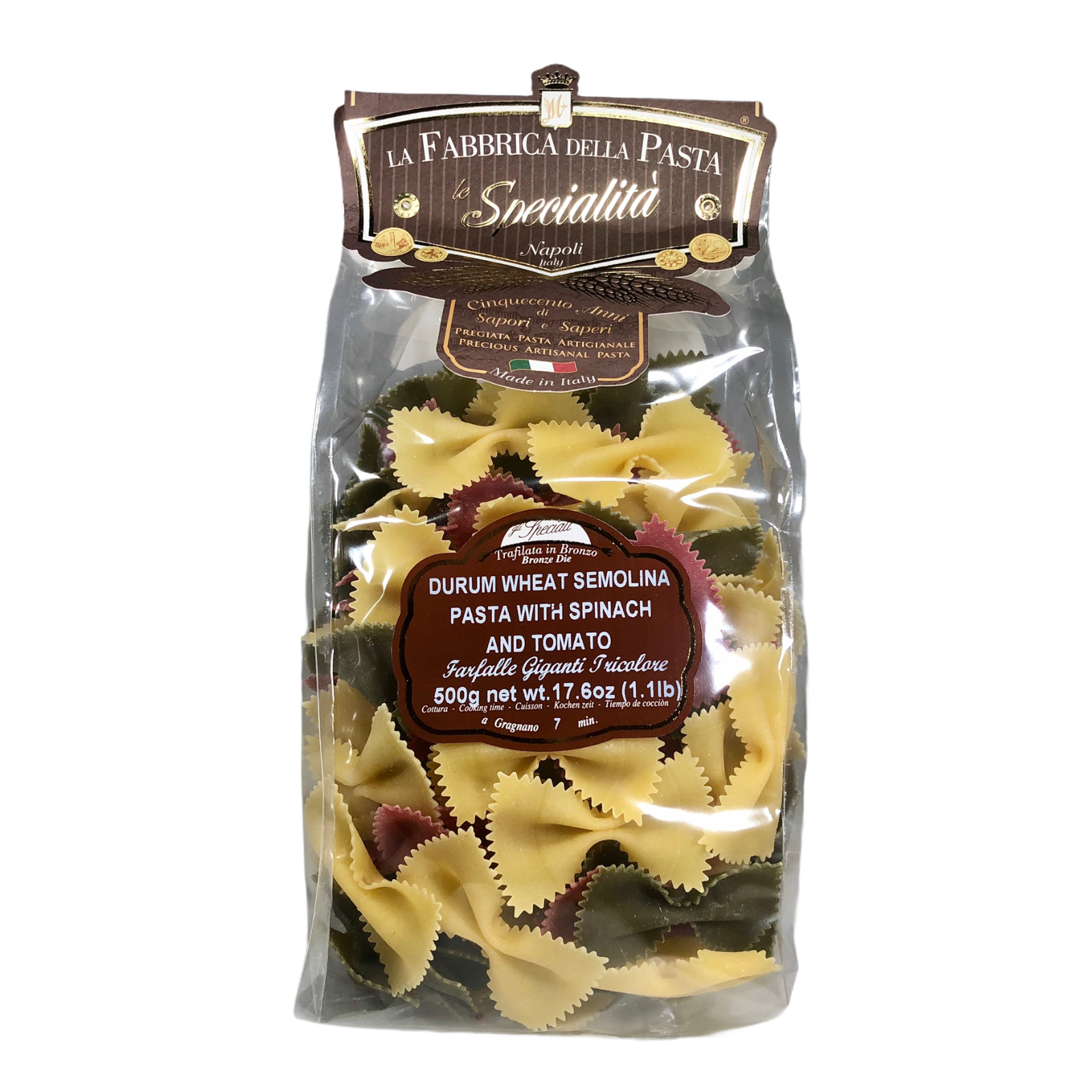 Farfalle Giganti tricolore, La Fabbrica della Pasta