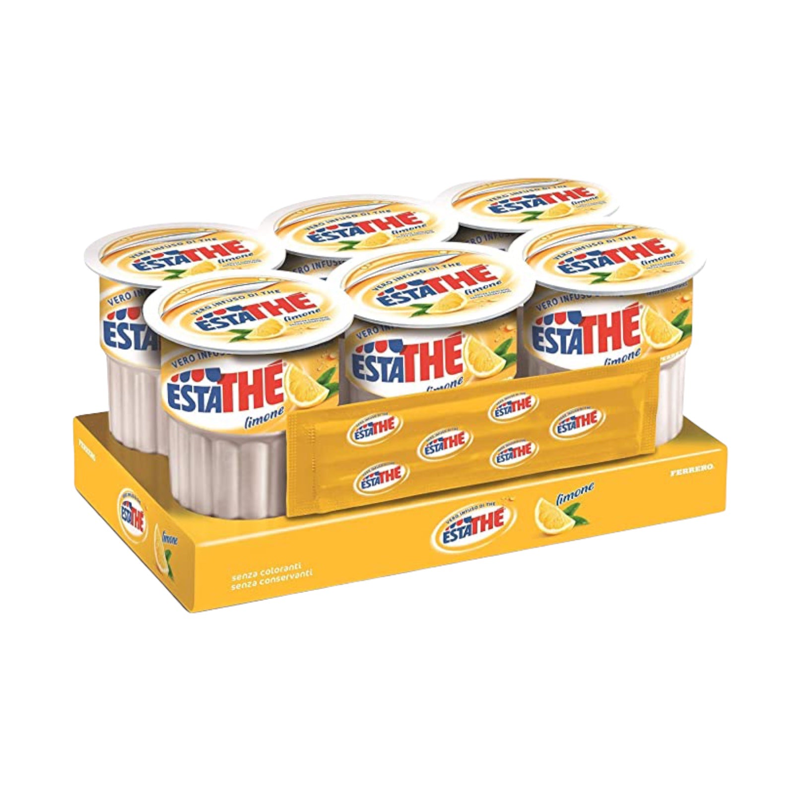 Estathe Lemon Ferrero 6 Plastic Cups