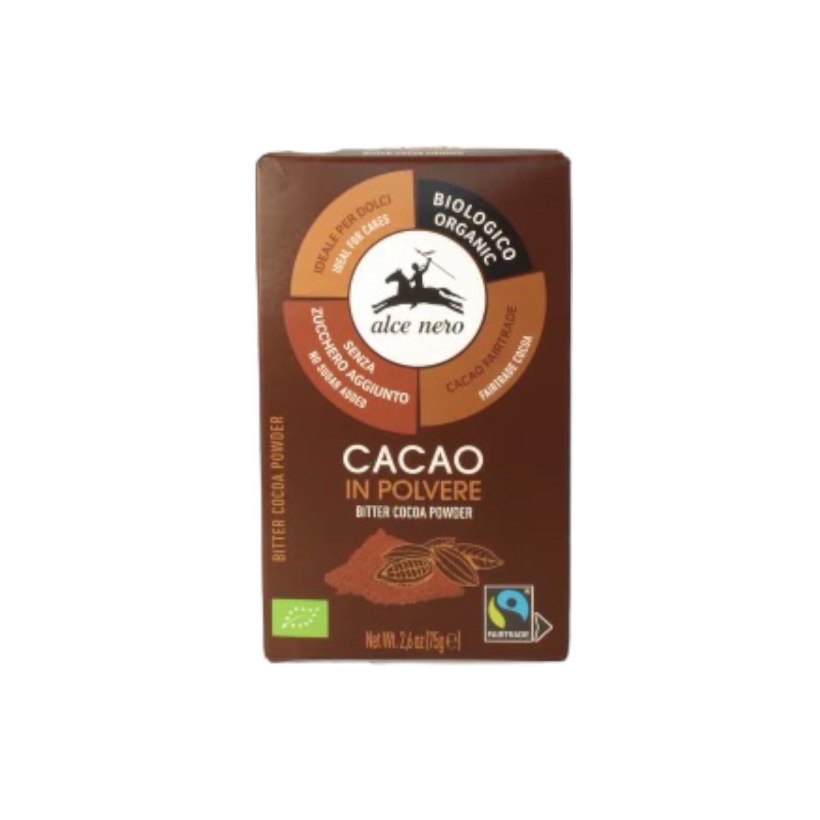 Alce Nero Organic Cocoa Powder 75g