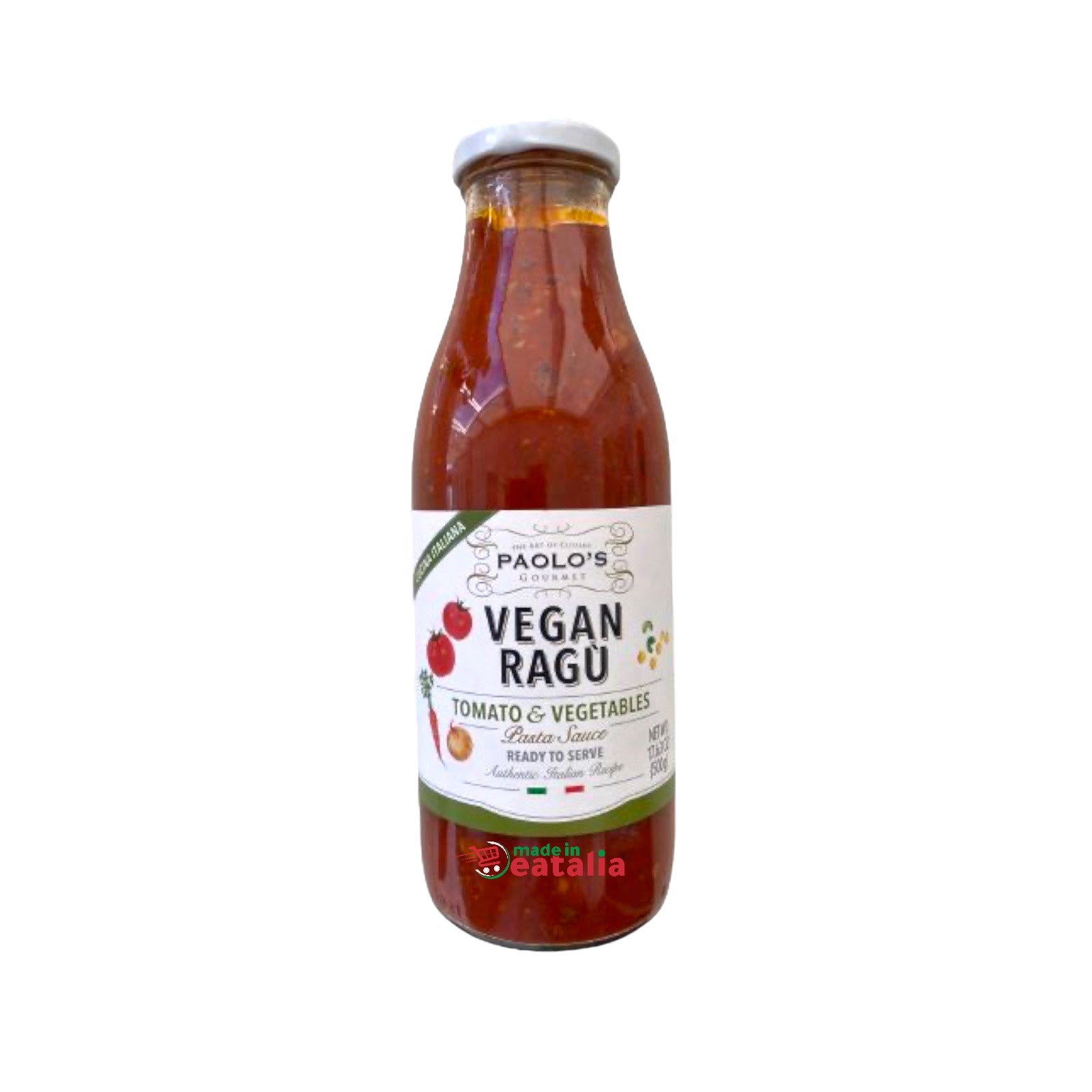 Vegan Ragú Tomato & Vegetables By Paolo’s