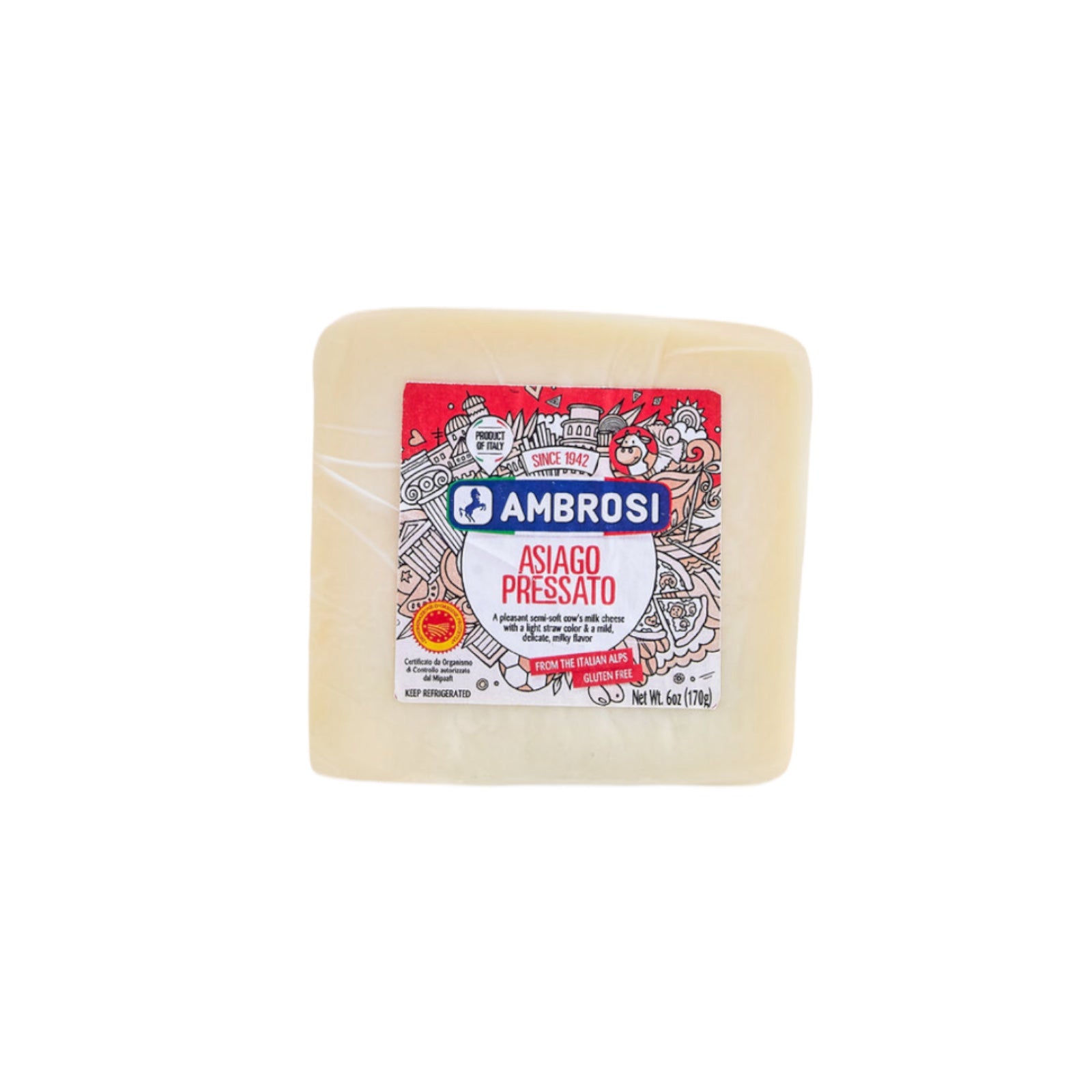 Young Asiago PDO “Pressato” Ambrosi  198g