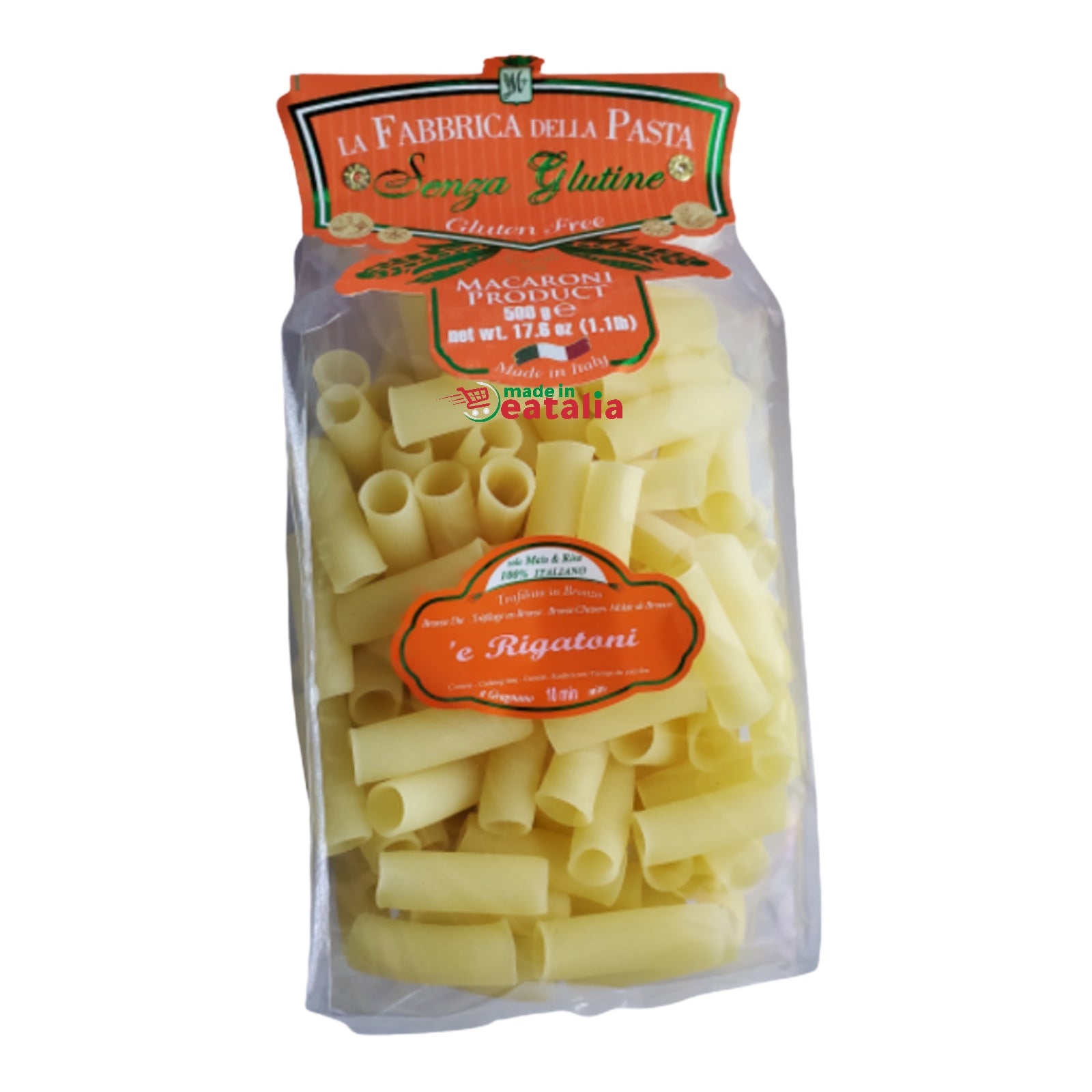 Gluten Free Rigatoni La Fabbrica della Pasta