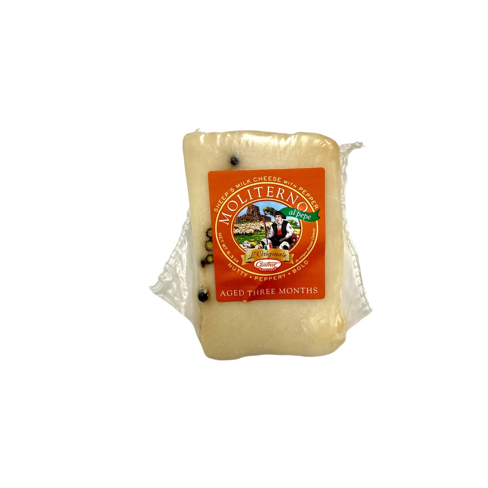 Pecorino Moliterno Sheep’s Milk Cheese With Black Peppercorn