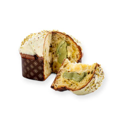 Brontedolci  Pistachio Panettone With a glass Jar Pistachio Cream  1 kg