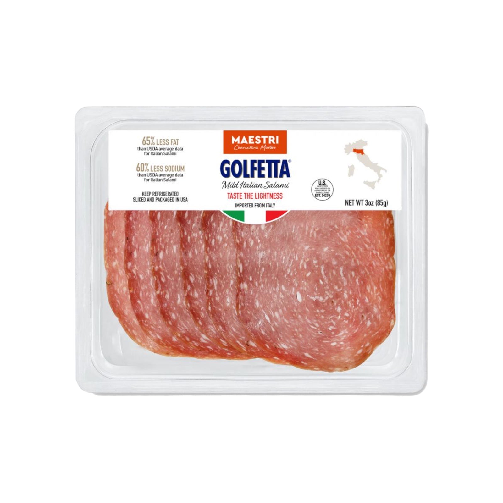 Pre-Sliced Golfetta Salame 85g