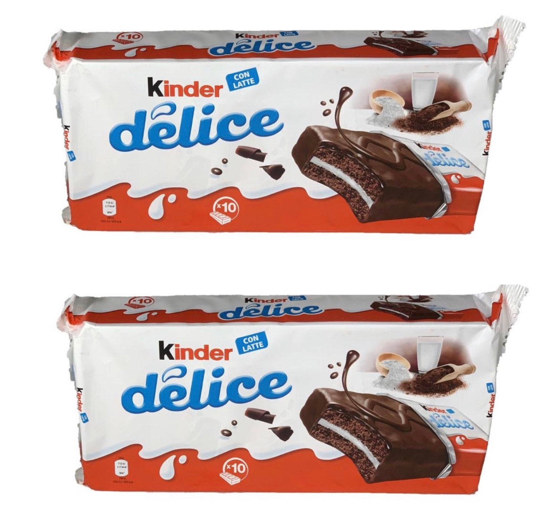 Bundle of 2 Packs of Kinder Delice (20x39g)