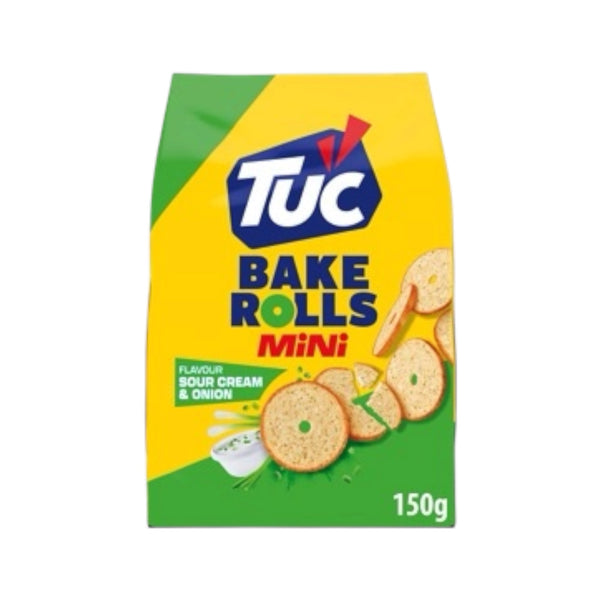 Saiwa Tuc Snack Bake Rolls 
Sour Cream & Onion 150g
