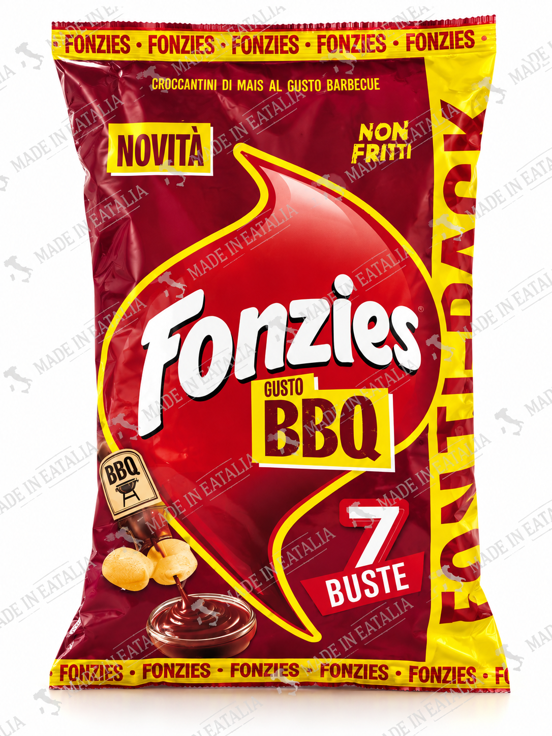 Fonzies BBQ Corn Snacks – 7 Individual Bags