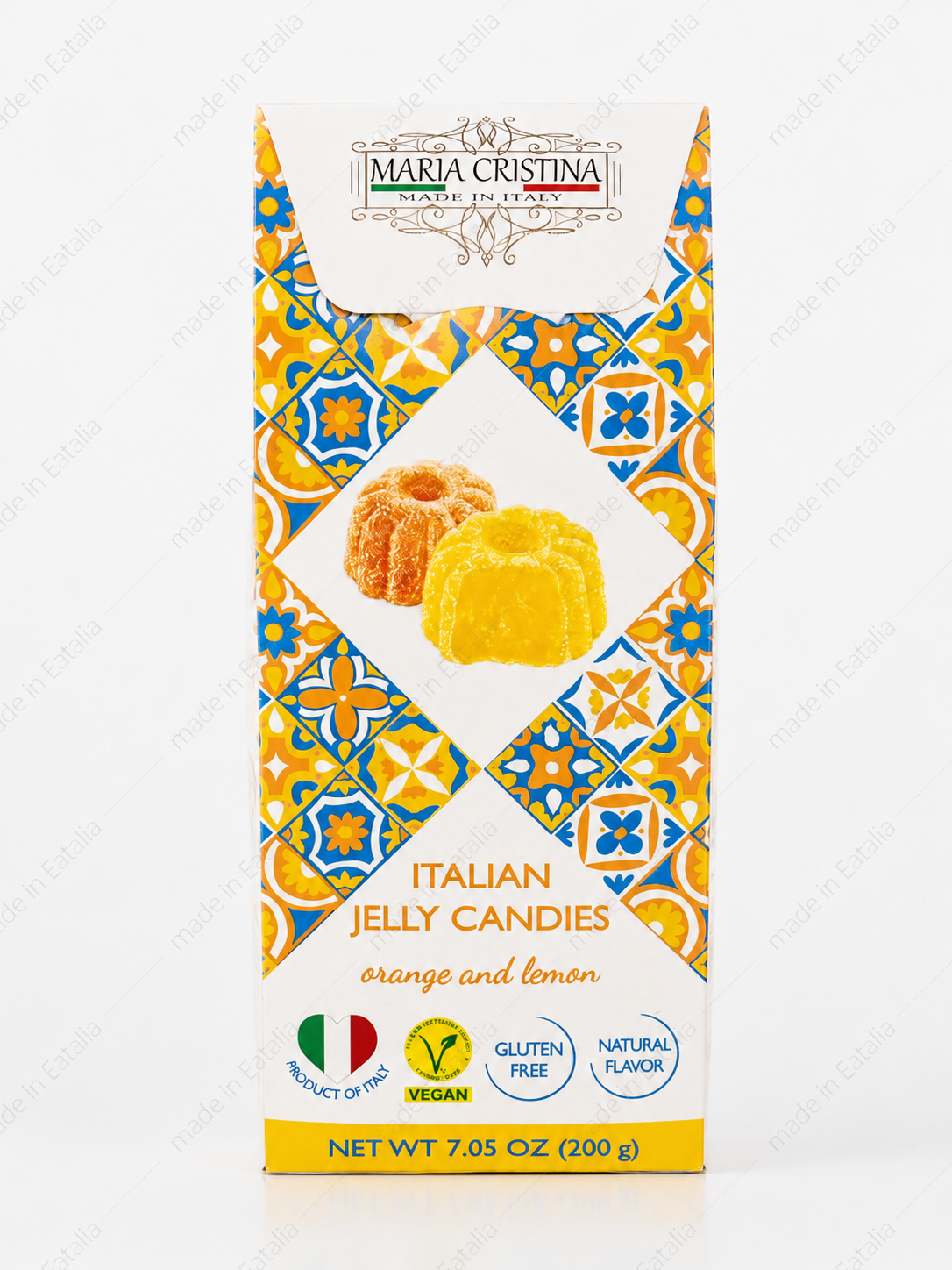 Maria Cristina Italian Jelly Candies Orange & Lemon – Vegan Gluten Free Fruit Jellies