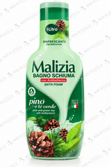 Malizia Pine & Green Tea Refreshing Bath Foam with Antibacterial – 1 Liter
