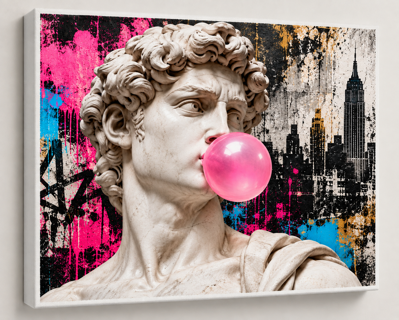 David Bubble Gum – 8×10 Pop Art Canvas