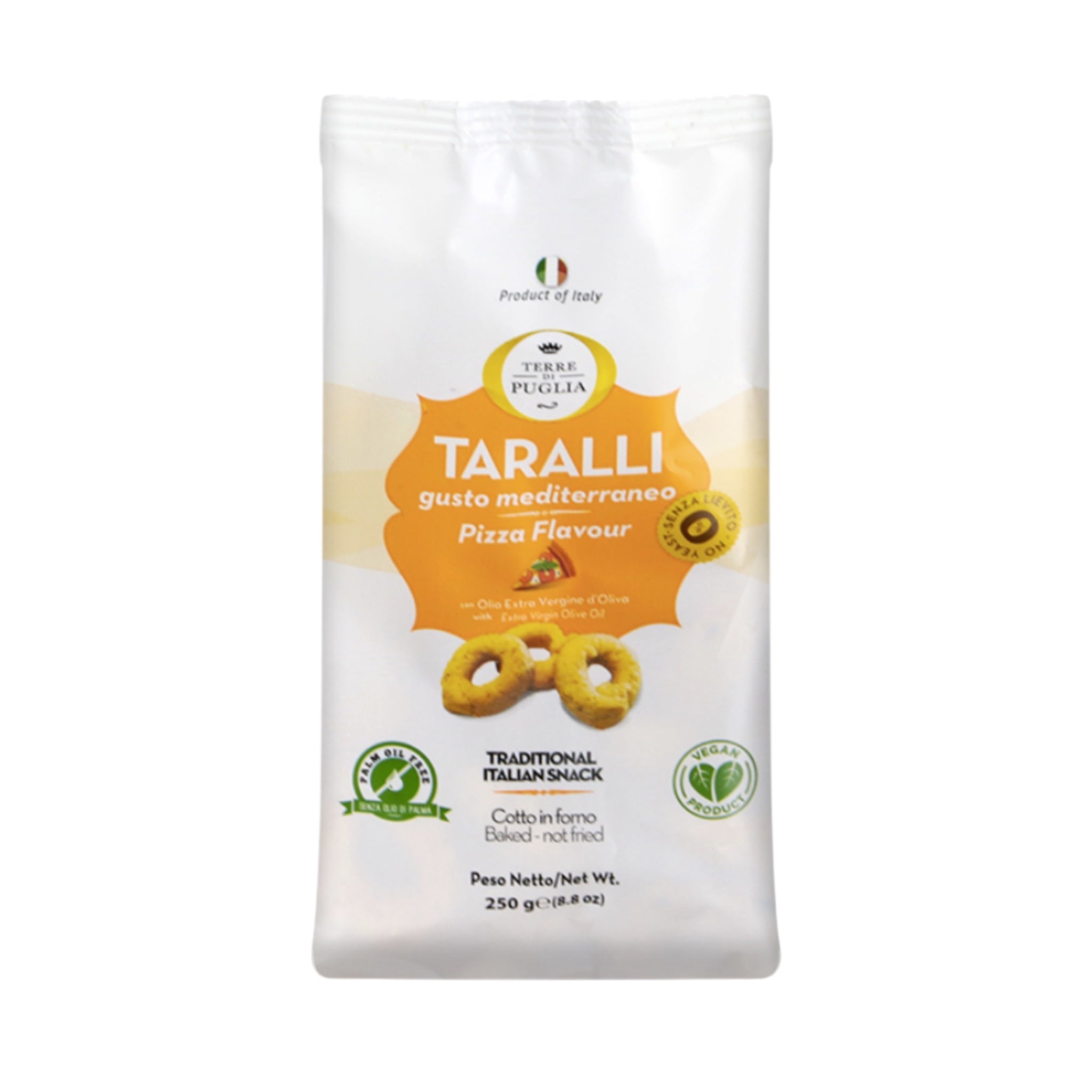 Terre Di Puglia Pizza Flavor 
Taralli 250g