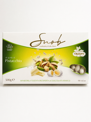 Snob Pistachio Dragées – White Chocolate Covered Toasted Almonds (500g) By Crispo Italian Confetti - Jordan Almonds