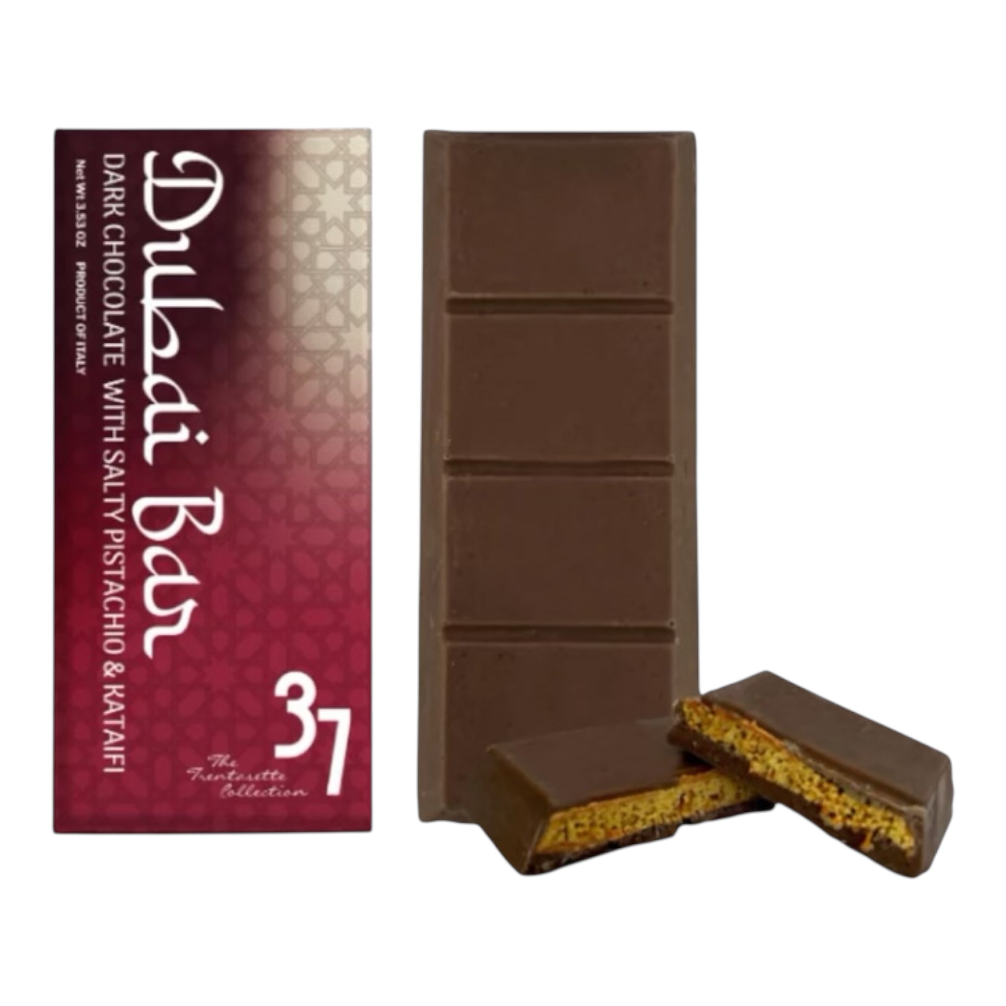 Dubai Bar With Dark Chocolate 100g By Trentasette
