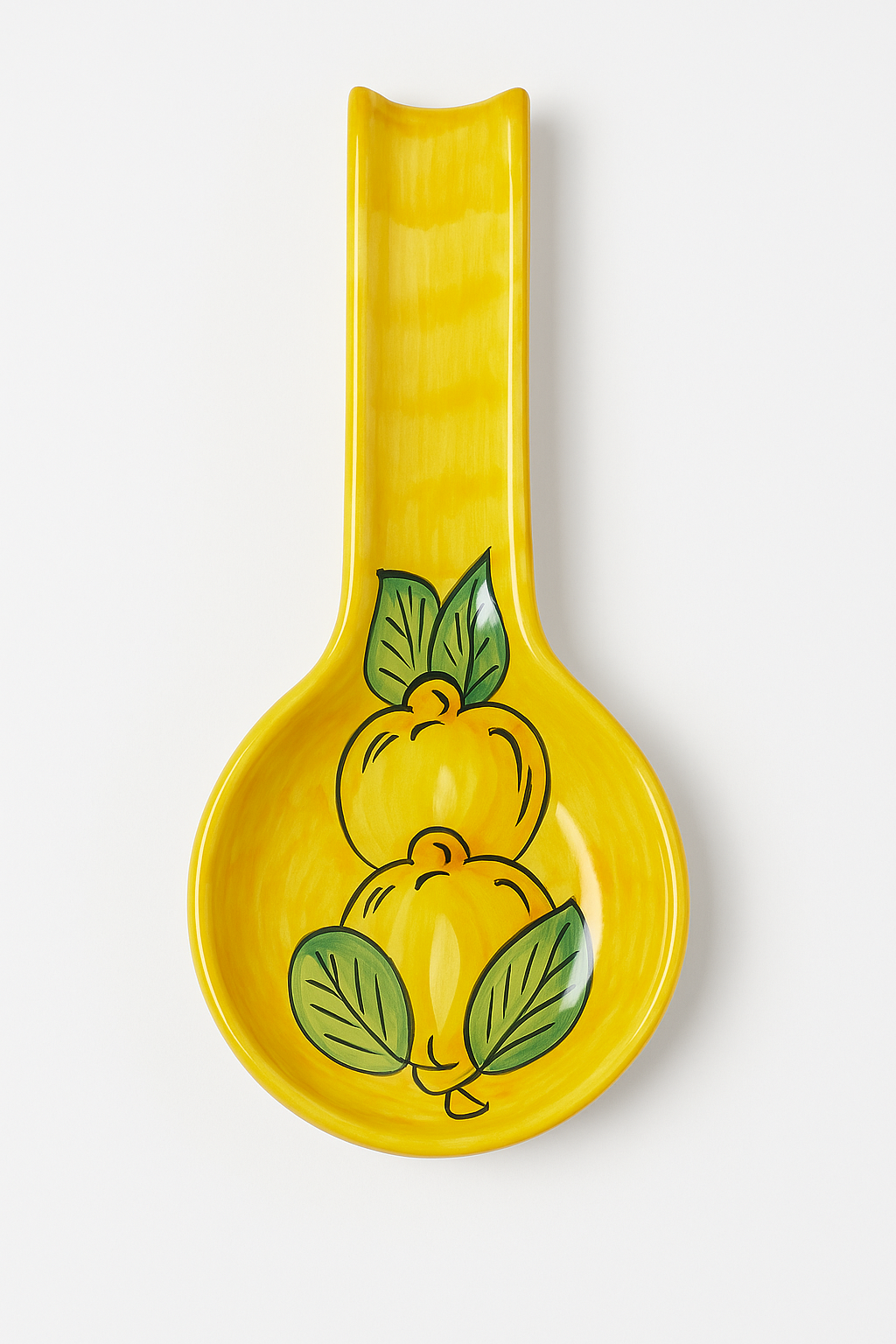 Ceramic Spoon Rest – Sorrento Lemon Design (Yellow) 27cm