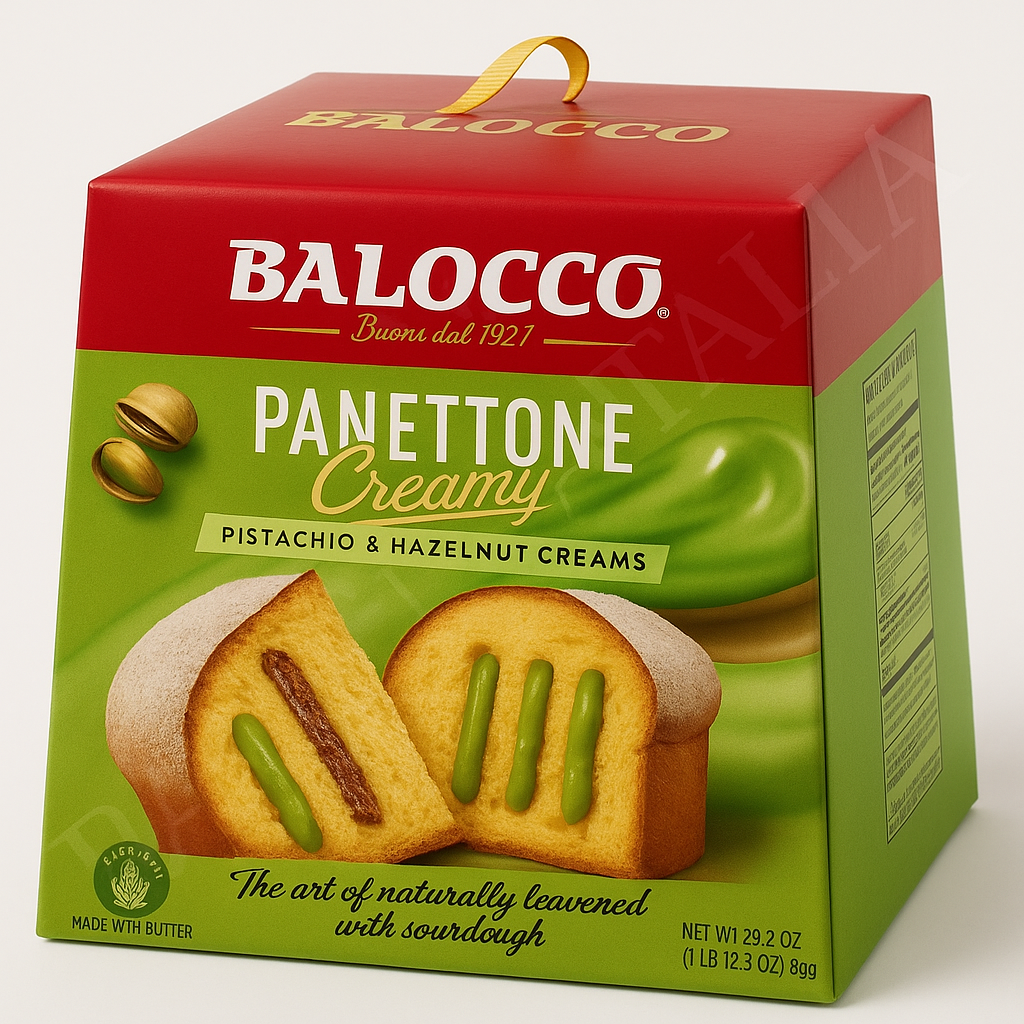 Balocco Pistachio and Hazelnut Creamy Panettone 800g