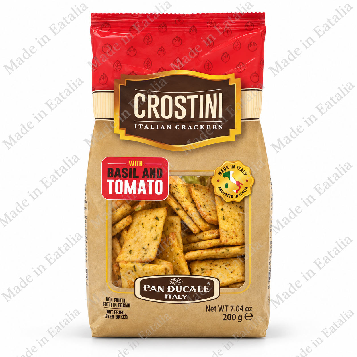 Pan Ducale Crostini with Basil & Tomato – 7.04 oz (200 g)
