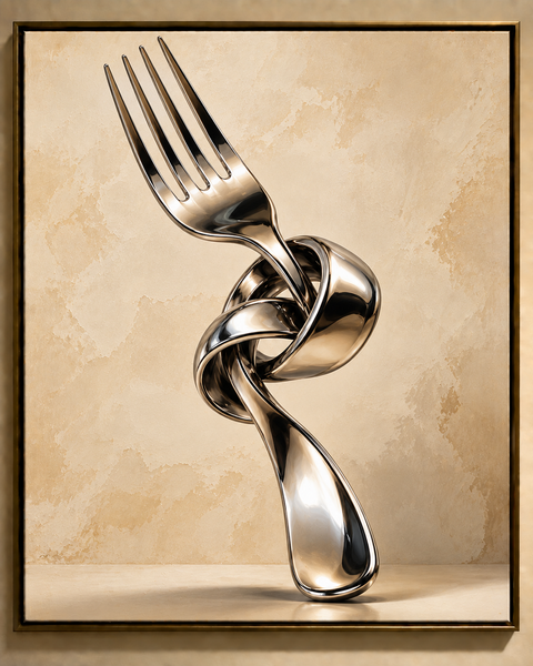 The Impossible Fork canvas 8x10