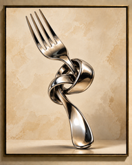 The Impossible Fork canvas 8x10
