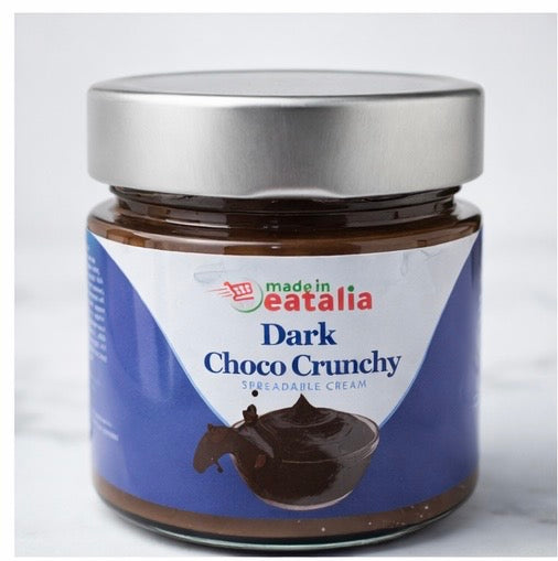 Dark Choco Crunchy – Crunchy Dark Chocolate Spread 200g by Made in Eatalia