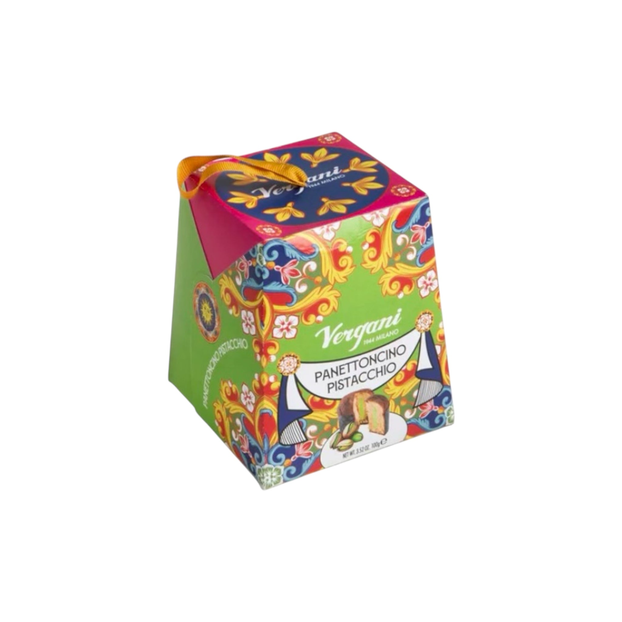Vergani Mini panettone 
With Pistachio Cream
Panettoncino Pistacchio 100g